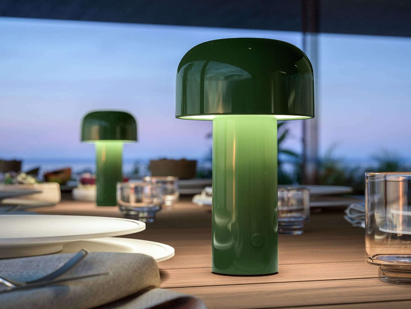 Bellhop Portable Lamp by Flos - Glossy Green