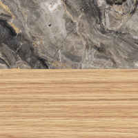 Swatch for Grey Galaxy Marble Top / Oak Veneer Base