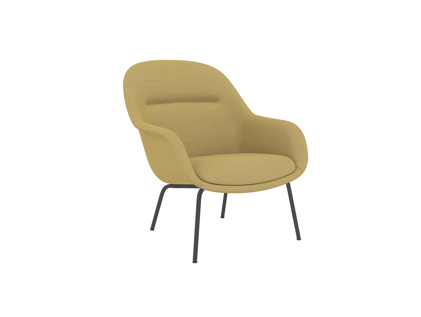 Fiber Lounge Armchair - Tube Base