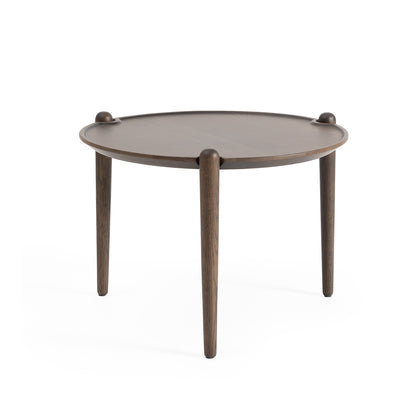 Aria Table by Design House Stockholm -  Diameter: 50 cm / Height: 37 cm / Dark Oak