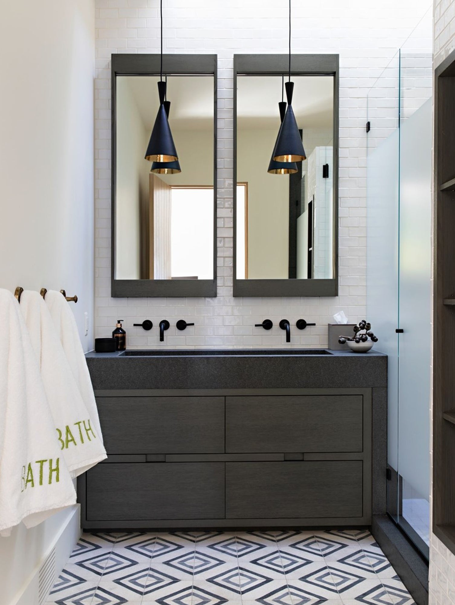 Beat Tall LED Pendant Light by Tom Dixon - Black