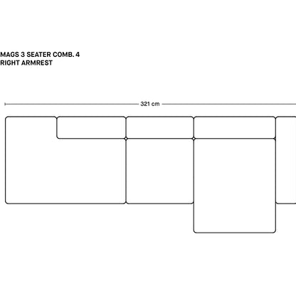 매그스 3인용 소파