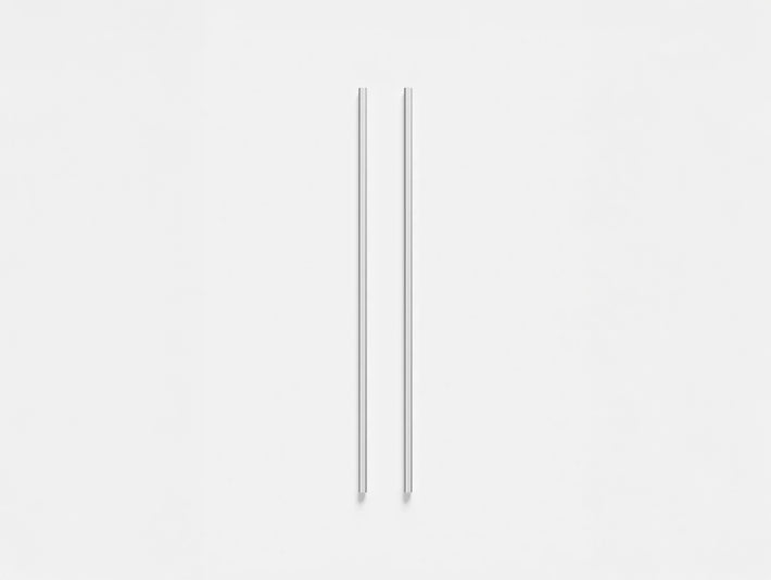 Set of 2 Legs - 85 cm / Stainless Steel