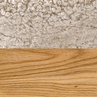 Swatch for Natural Oak / Sheepskin Nature