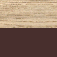 Swatch for Oak Veneer / Plywood Top with Brown Red Legs