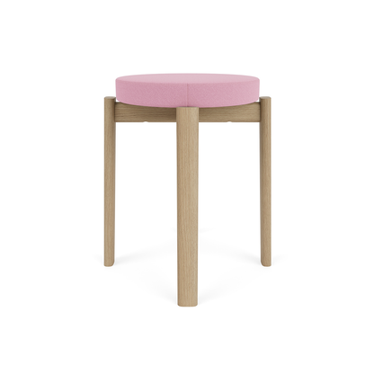 Passage Stool Upholstered by Audo Copenhagen - Oak Base / Vidar 526