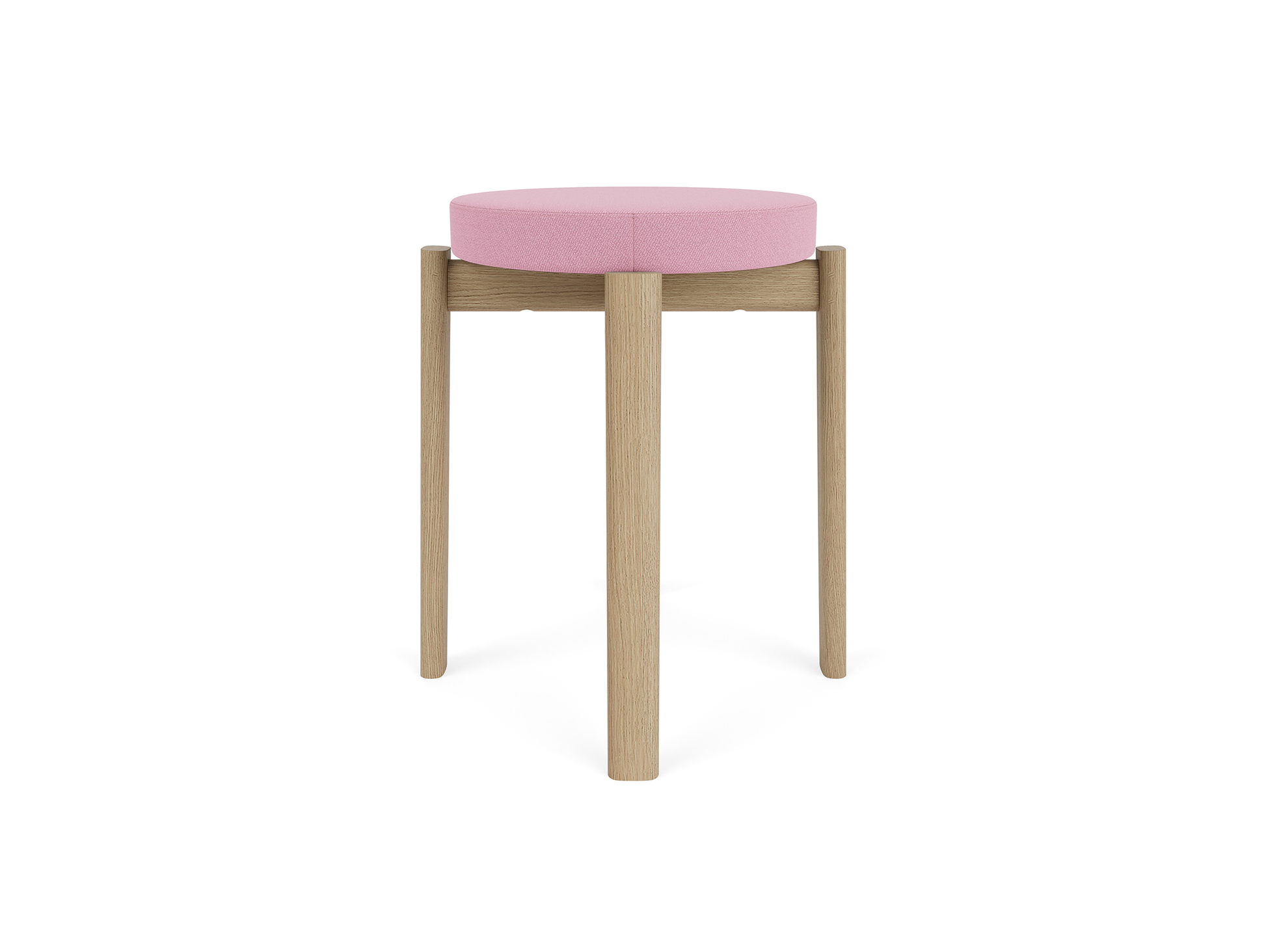 Passage Stool Upholstered by Audo Copenhagen - Oak Base / Vidar 526