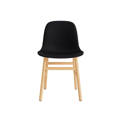 Form Chair Upholstered by Normann Copenhagen - Oak Base / Ultra Leather Black 41599