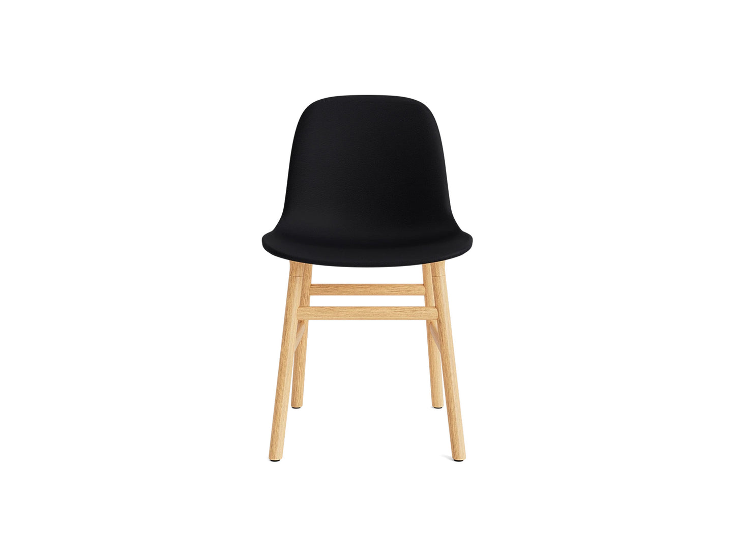 Form Chair Upholstered by Normann Copenhagen - Oak Base / Ultra Leather Black 41599