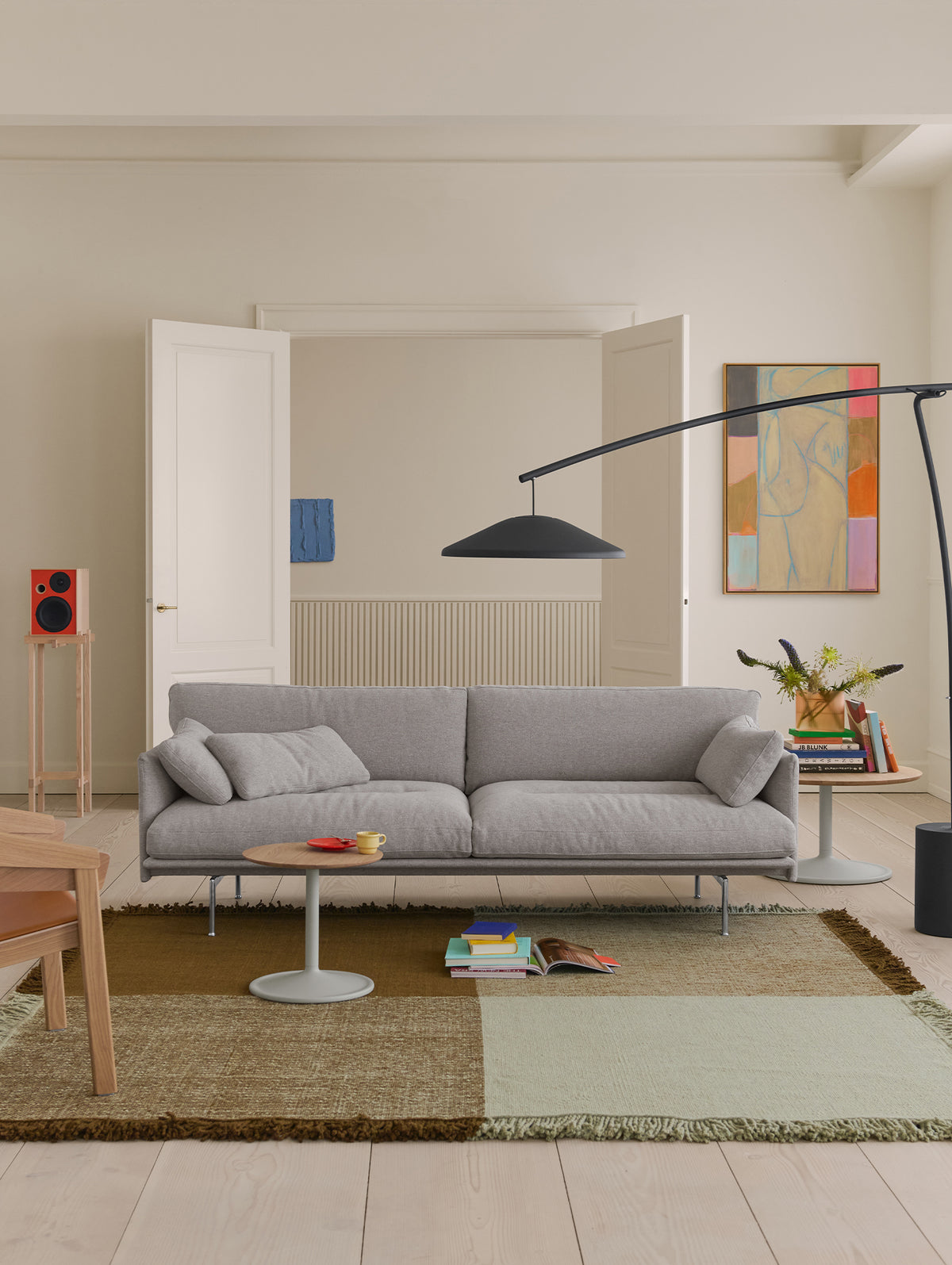 Verso Rug by Muuto - Pale Green / Warm Brown