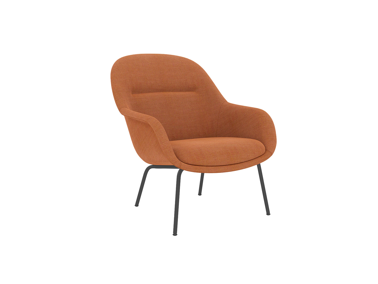 Fiber Lounge Armchair - Tube Base