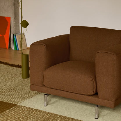 Verso Rug by Muuto - Pale Green / Warm Brown