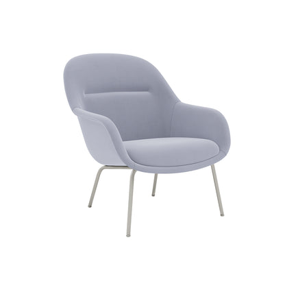 Fiber Lounge Armchair - Tube Base by Muuto / Sabi 631 / Grey Base