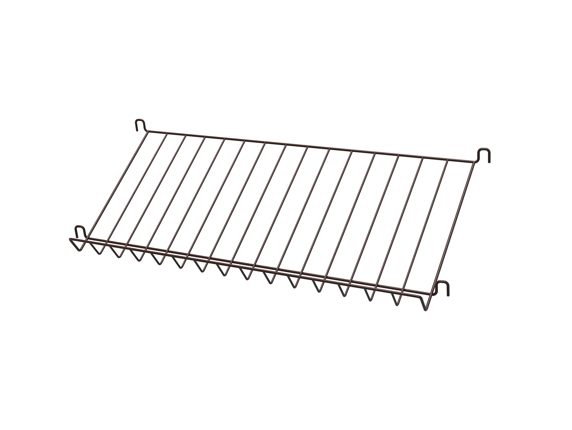 String System Magazine Shelf Wire by String - Dark Brown