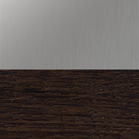 Swatch for Smoked Oak / Stainless Steel Storage