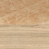 Swatch for Soaped Oak Base / Pista Sand Camo Leather Seat