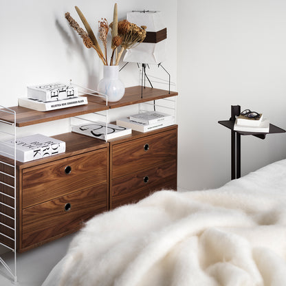 Museum Side Table by String - Dark Brown