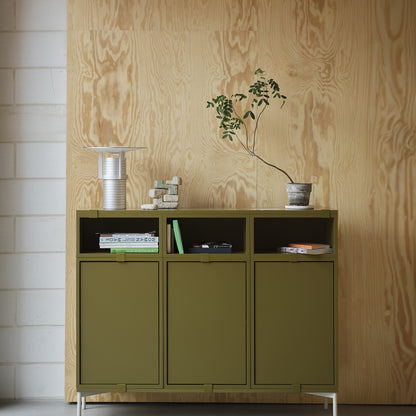 Stacked Storage System - Sideboard by Muuto / Configuration 3 / Brown Green