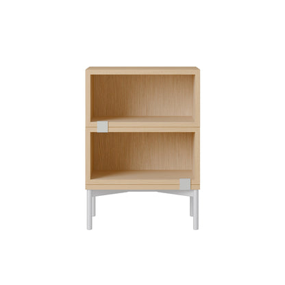 Stacked Storage System - Bedside Table / Configuration 1 / Oak by Muuto