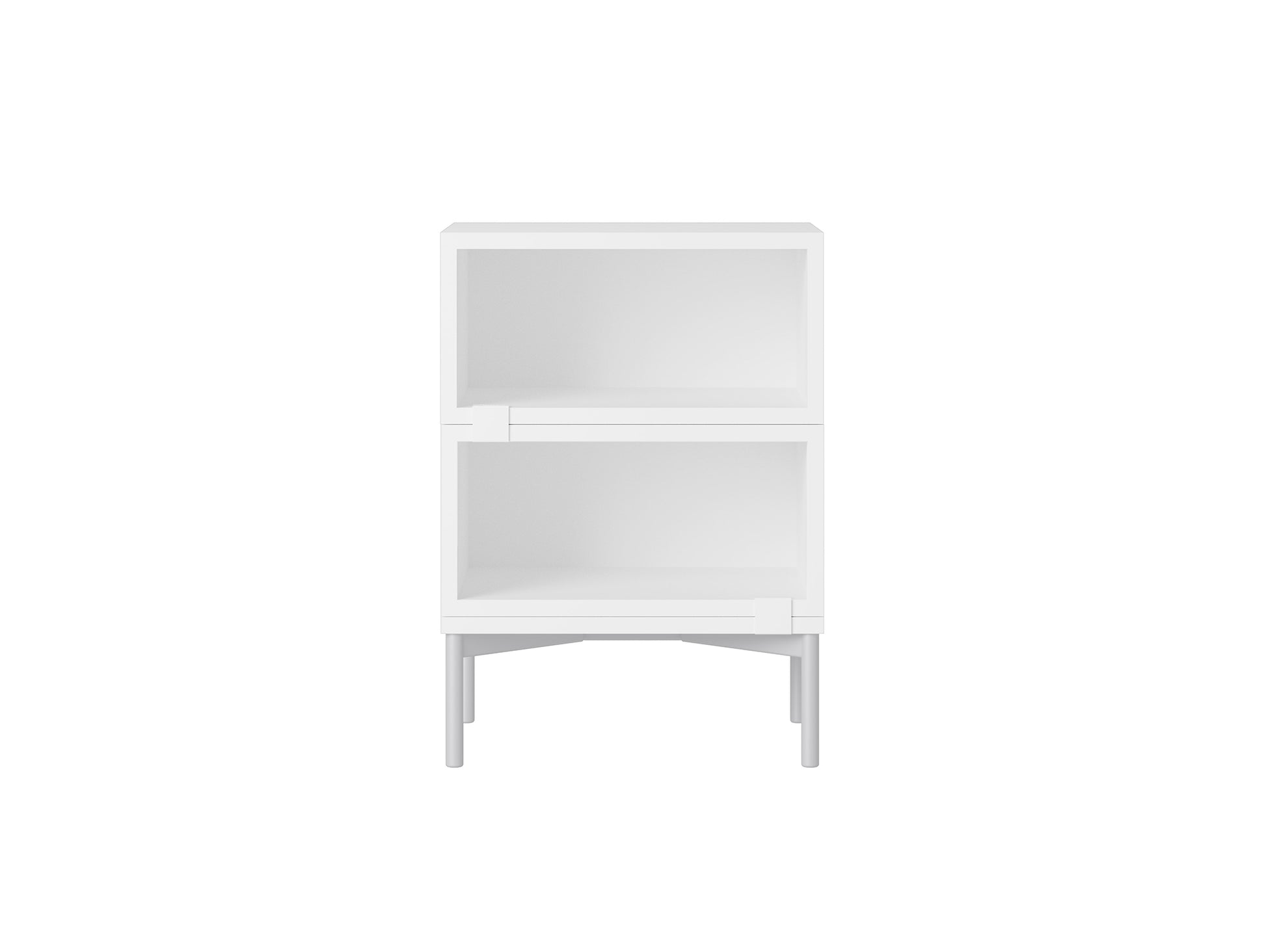 Stacked Storage System - Bedside Table / Configuration 1 / White by Muuto