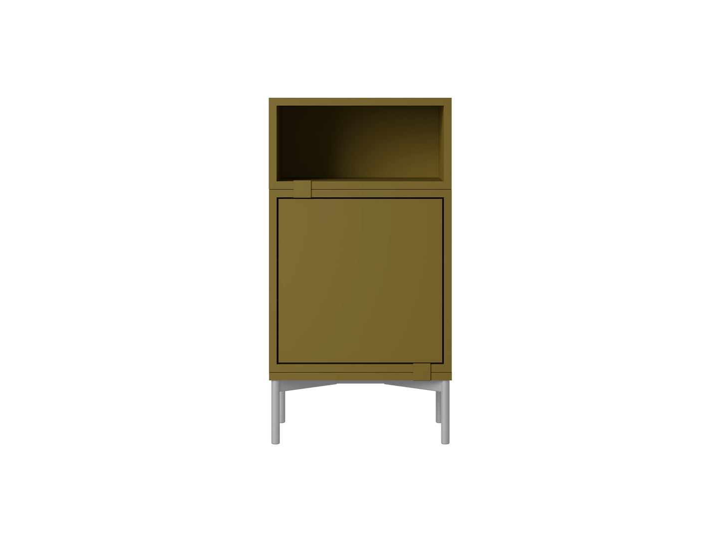 Stacked Storage System - Bedside Table / Configuration 2 / Brown Green by Muuto