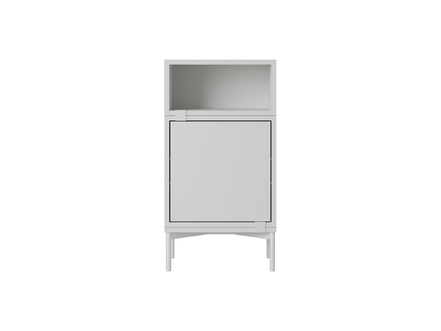 Stacked Storage System - Bedside Table / Configuration 2 / Grey by Muuto