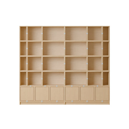 Stacked Storage System - Bookcase / Configuration 1 / Oak by Muuto 