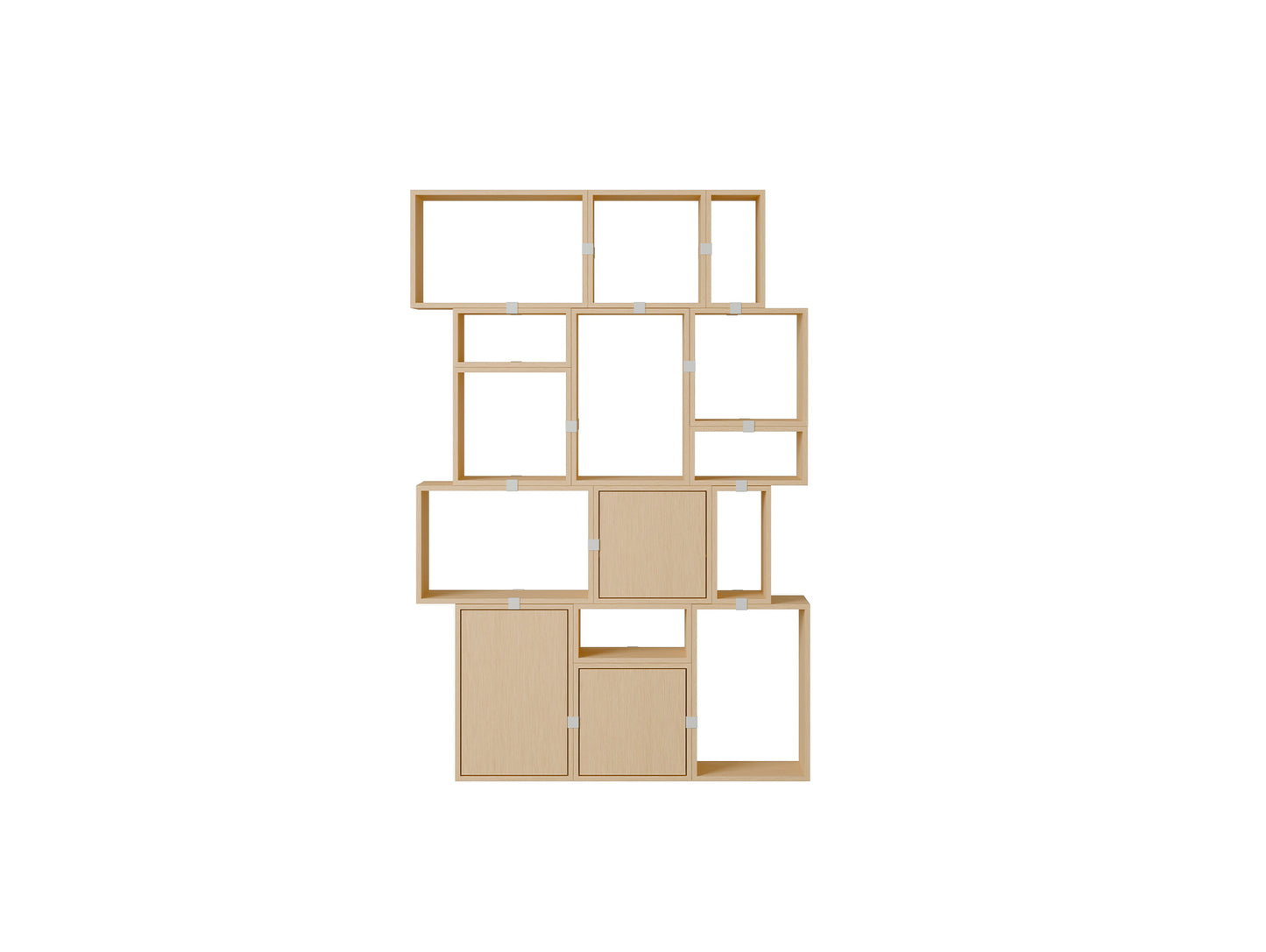 Stacked Storage System - Bookcase / Configuration 2 / Oak by Muuto