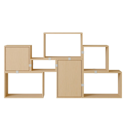 Stacked Storage System - Bookcase / Configuration 6 / Oak by Muuto