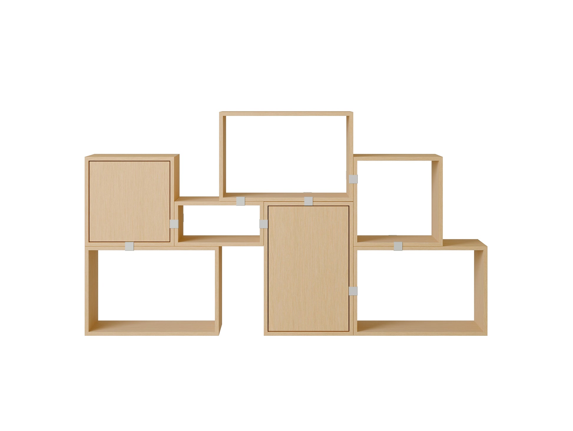 Stacked Storage System - Bookcase / Configuration 6 / Oak by Muuto