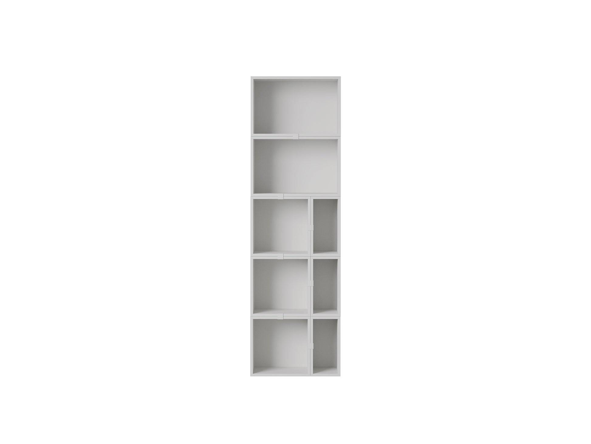 Stacked Storage System - Bookcase / Configuration 7 / Grey by Muuto