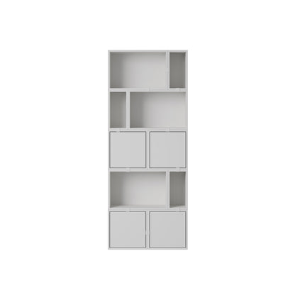 Stacked Storage System - Bookcase / Configuration 8 / Grey by Muuto