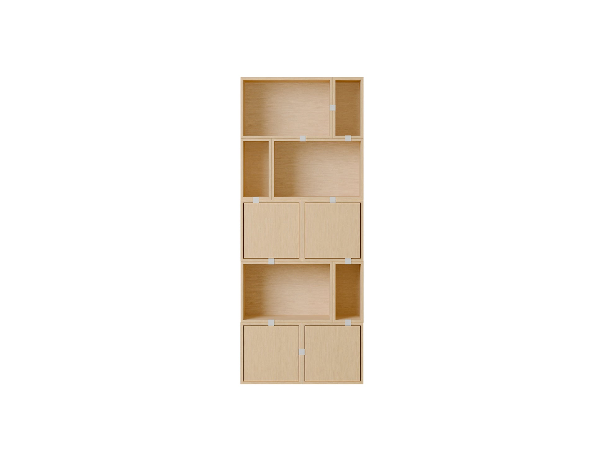 Stacked Storage System - Bookcase / Configuration 8 / Oak by Muuto