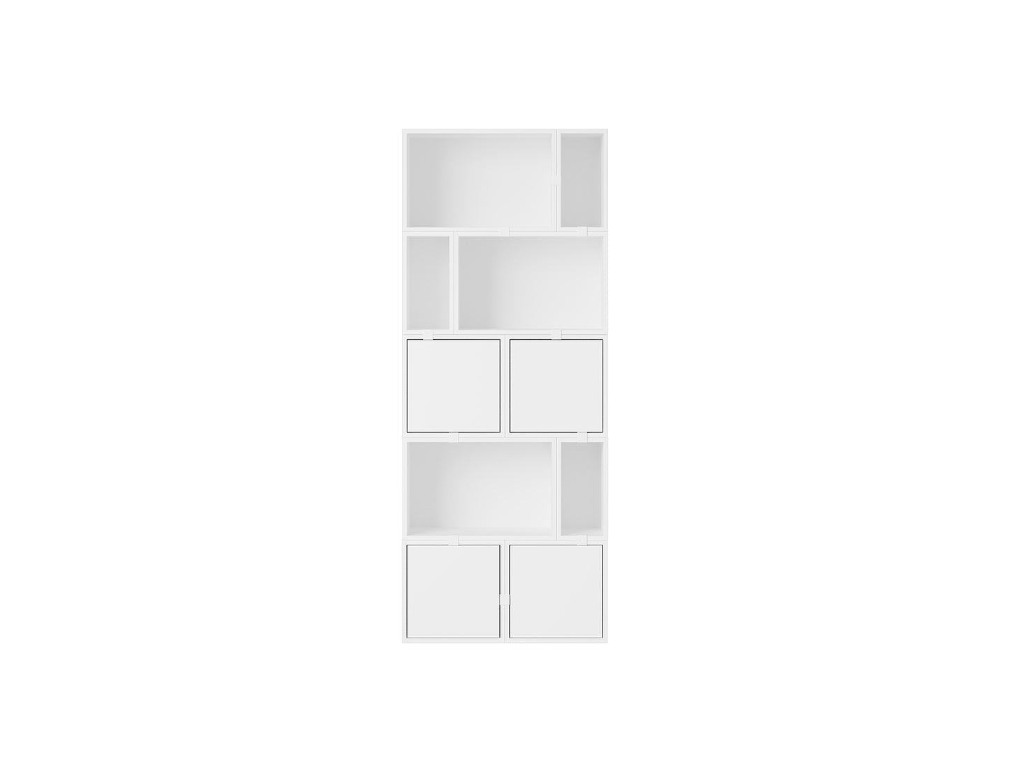 Stacked Storage System - Bookcase / Configuration 8 / White by Muuto