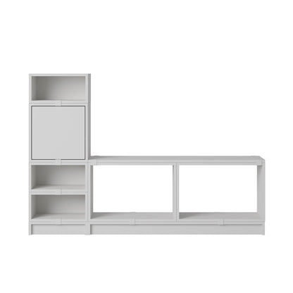 Stacked Storage System - Hallway Storage by Muuto - Configuration 1 / Grey