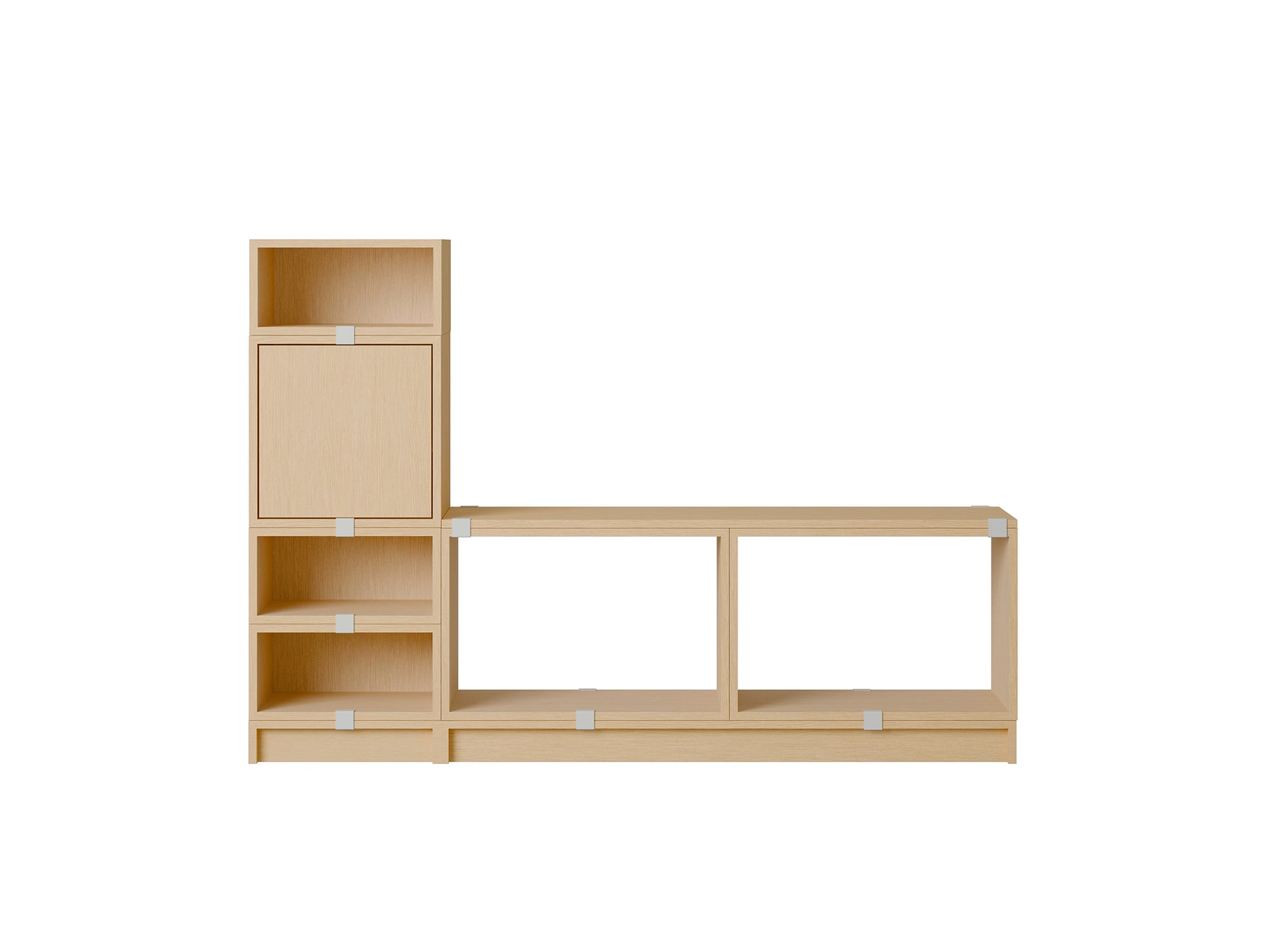 Stacked Storage System - Hallway Storage by Muuto - Configuration 1 / Oak