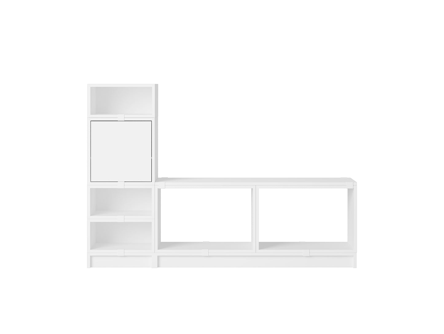 Stacked Storage System - Hallway Storage by Muuto - Configuration 1 / White