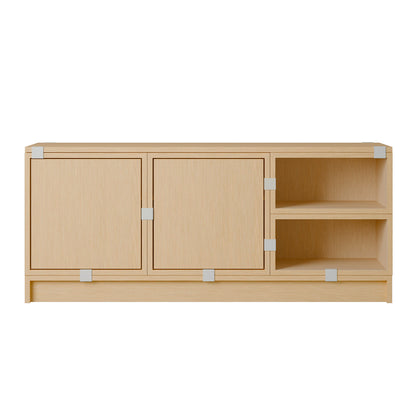 Stacked Storage System - Hallway Storage by Muuto - Configuration 2 / Oak