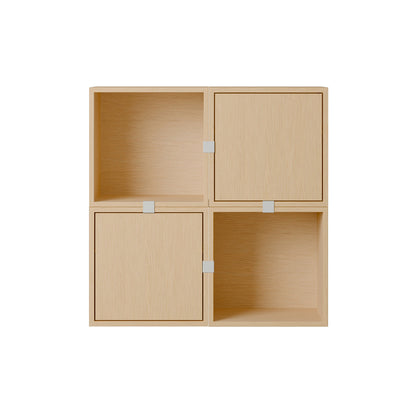 Stacked Storage System - Hallway Storage by Muuto - Configuration 4 / Oak