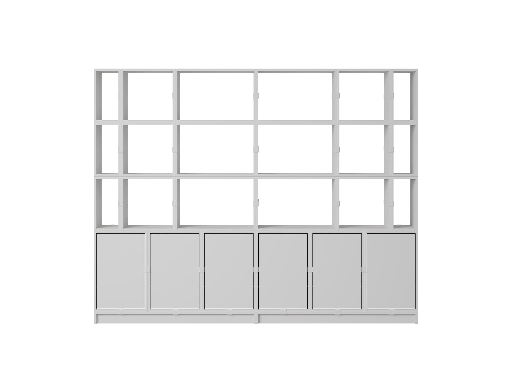 Stacked Storage System - Office Storage by Muuto / Configuration 2 / Grey