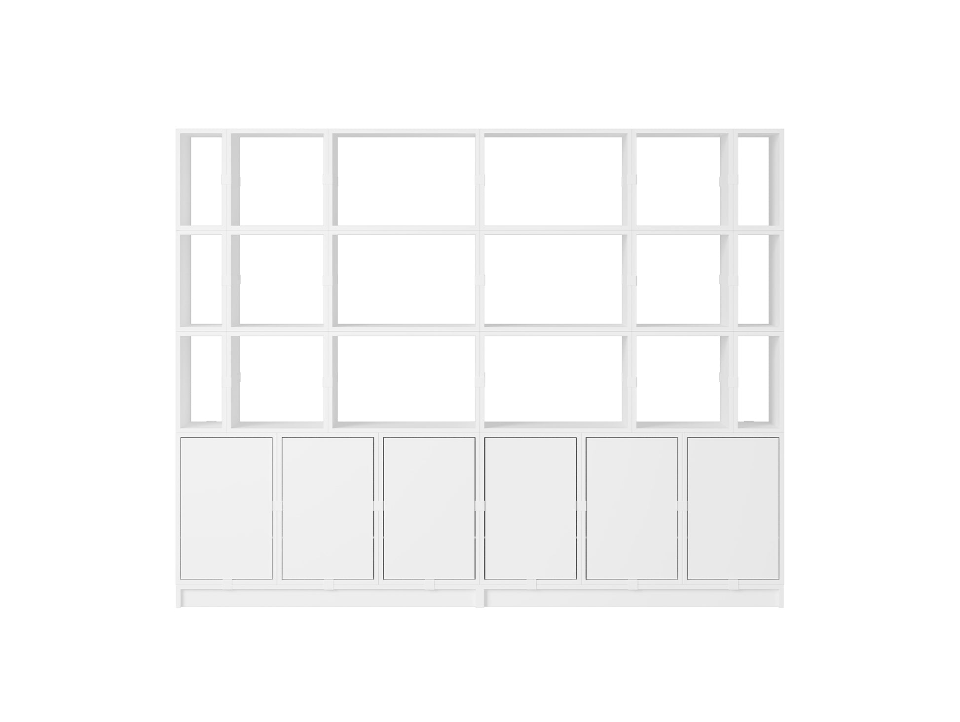 Stacked Storage System - Office Storage by Muuto / Configuration 2 / White