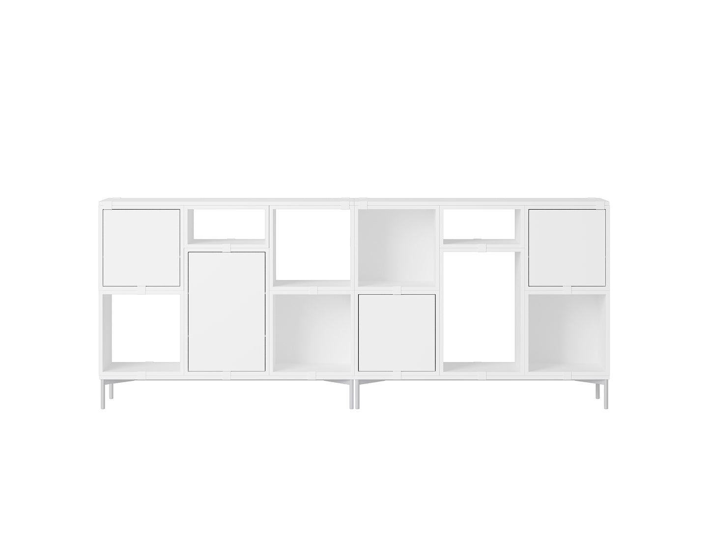 Stacked Storage System - Office Storage by Muuto - Configuration 3 / White