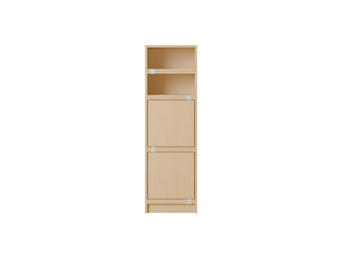 Stacked Storage System - Office Storage by Muuto - Configuration 4 / Oak