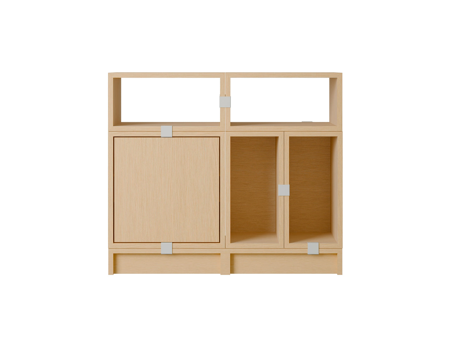 Stacked Storage System - Office Storage by Muuto - Configuration 5 / Oak