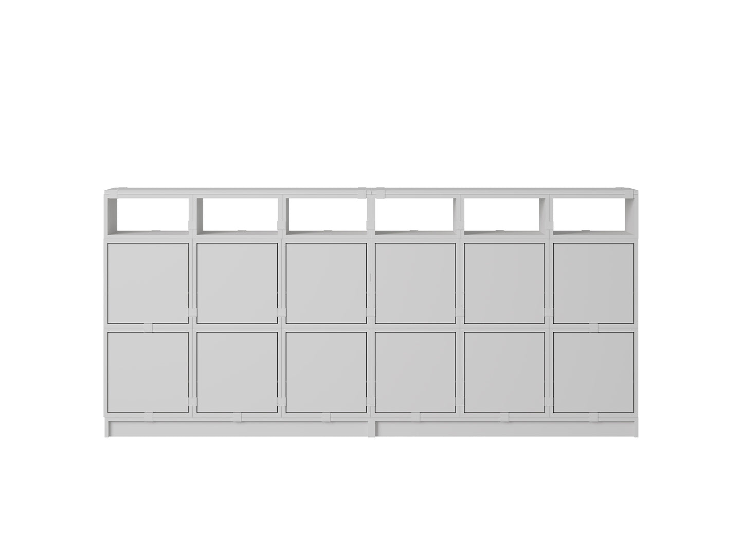 Stacked Storage System - Sideboard by Muuto  / Configuration 1  / Grey