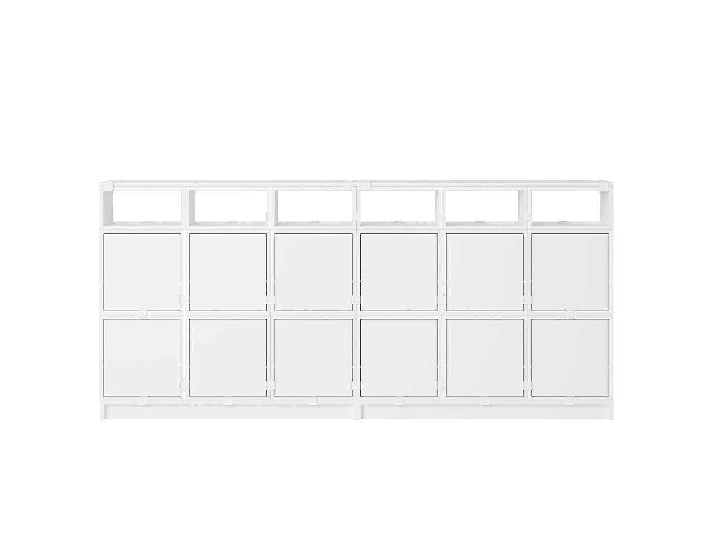 Stacked Storage System - Sideboard by Muuto  / Configuration 1  / White