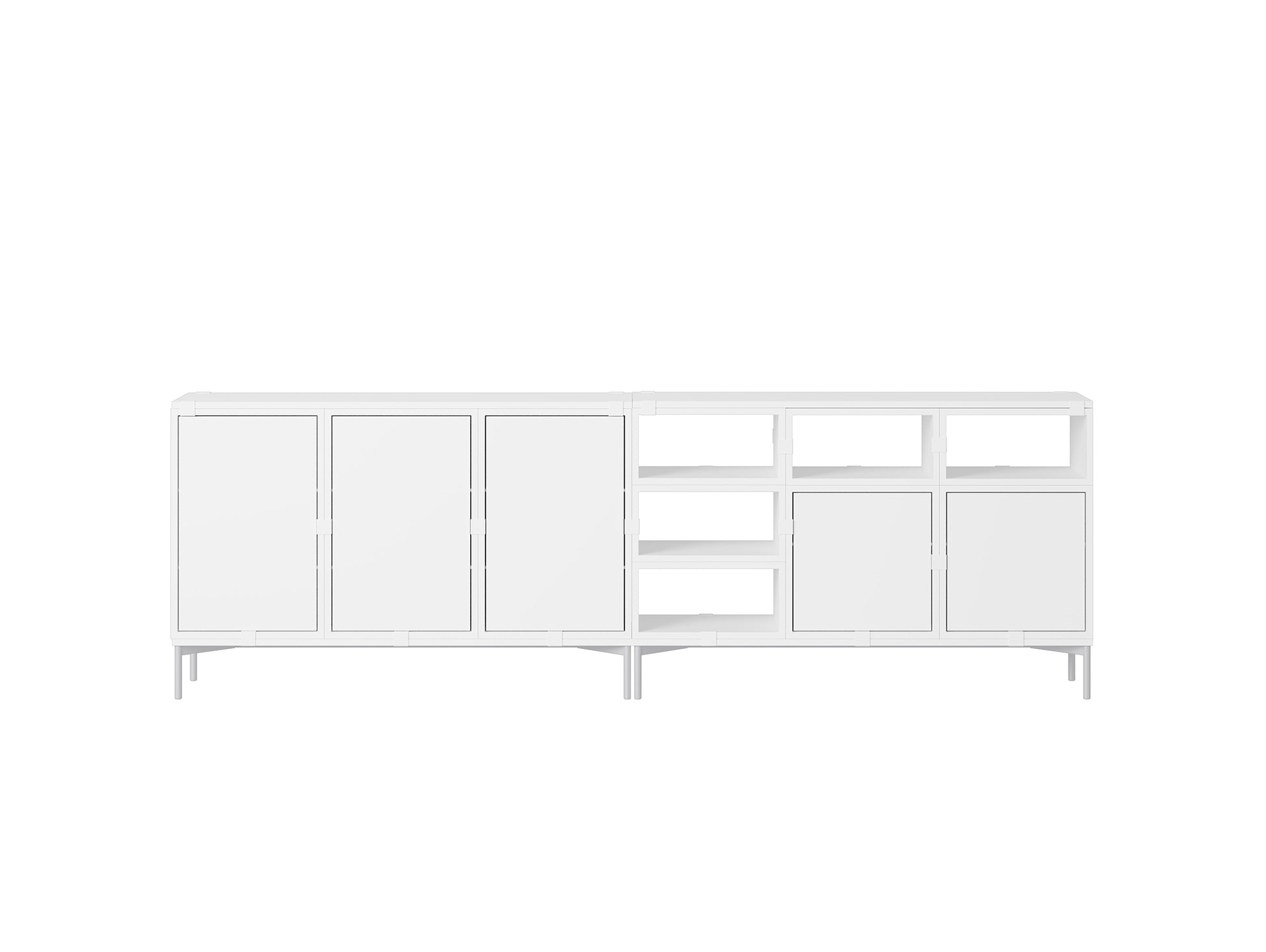 Stacked Storage System - Sideboard by Muuto / Configuration 2 / White