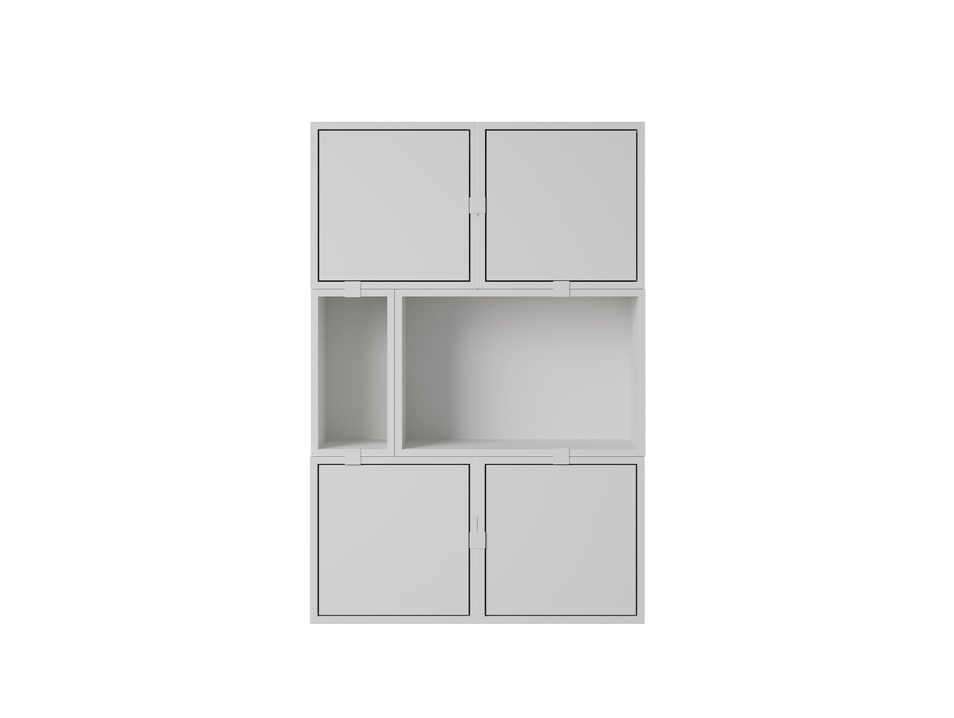 Stacked Storage System - Sideboard by Muuto / Configuration 4 / Grey