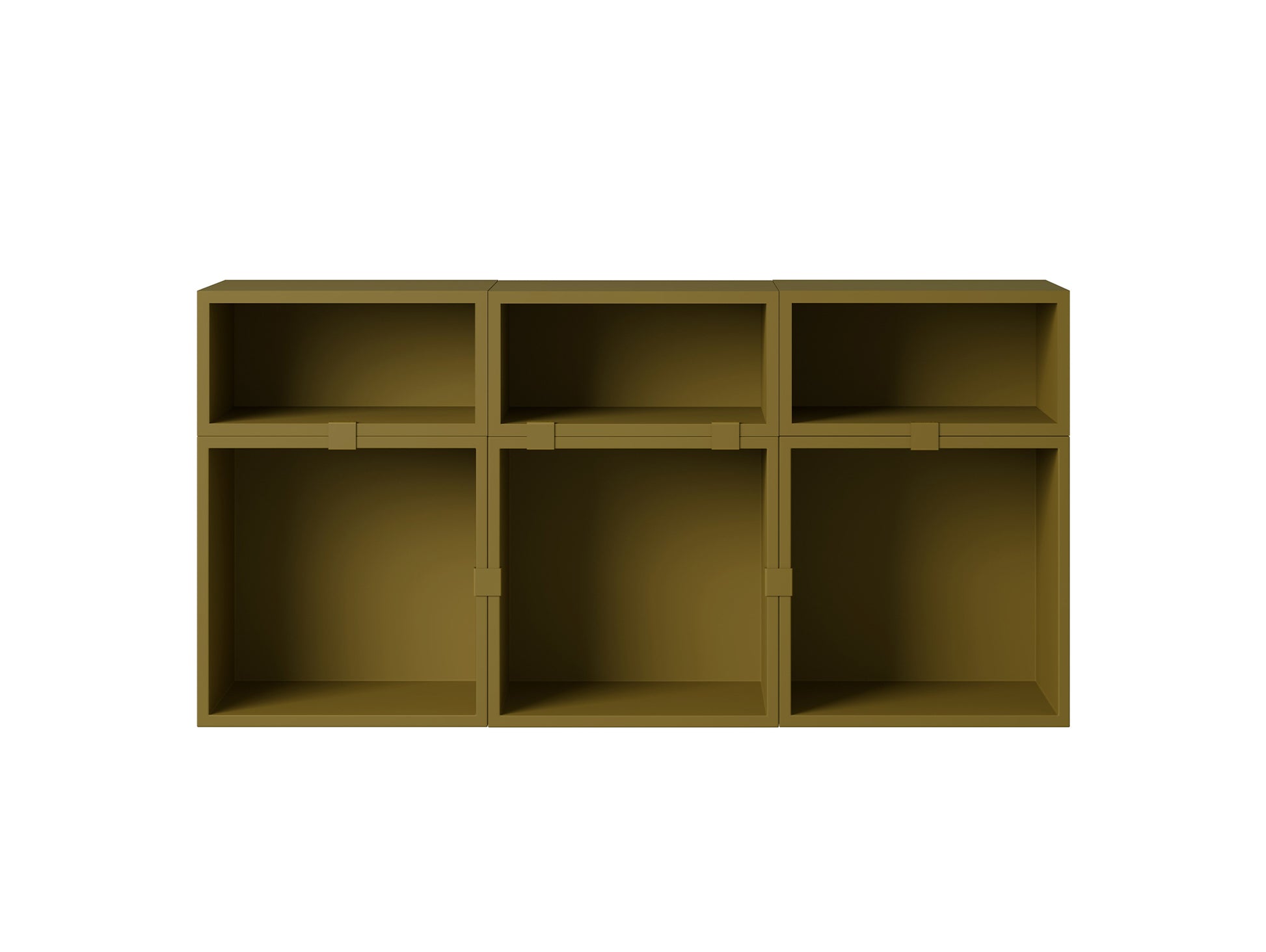 Stacked Storage System - Sideboard by Muuto / Configuration 5 / Brown Green