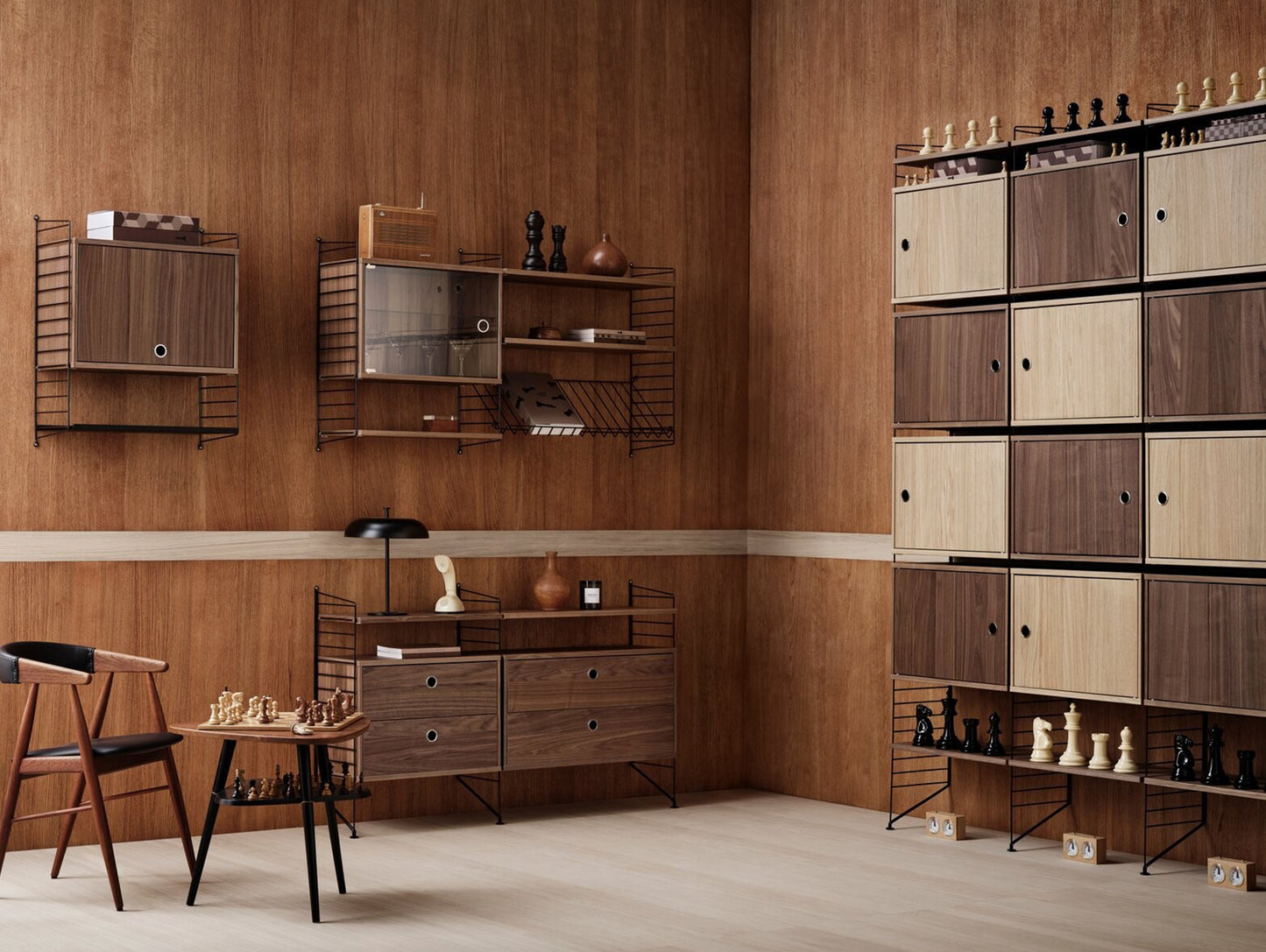 String System Drawers -  Walnut